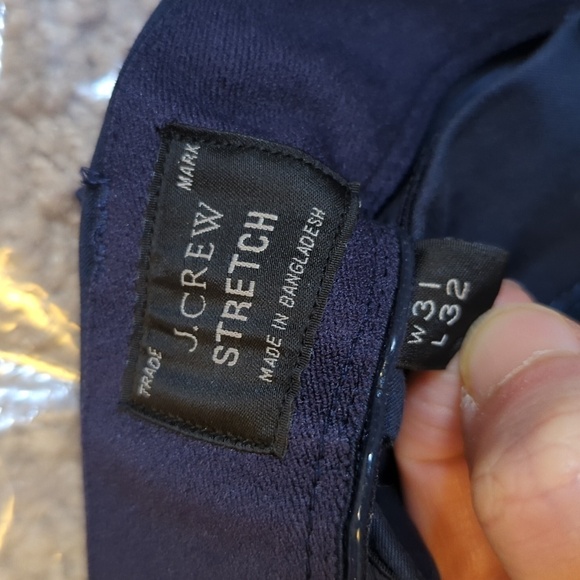 J. Crew Men's 5 Pocket Slim Tech Pant Navy NWT Size 31x32 - Picture 6 of 9